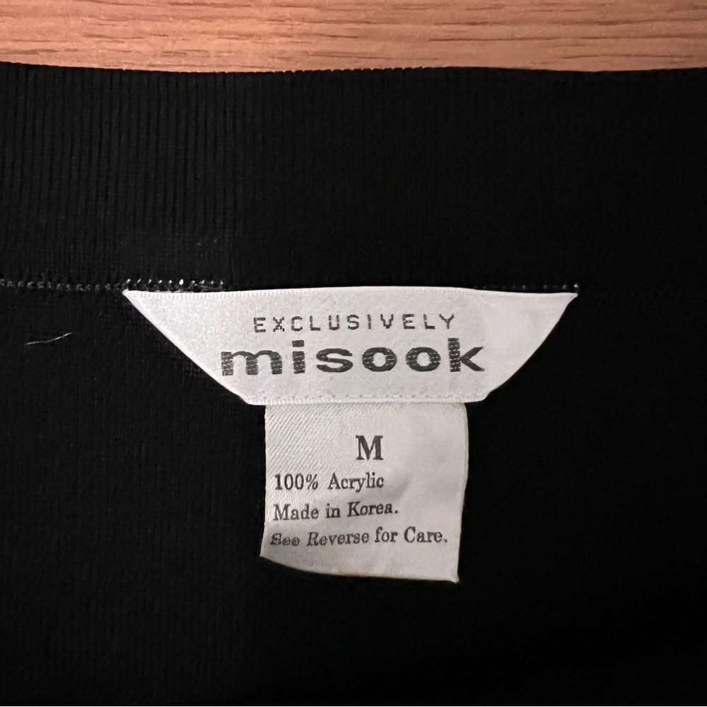Exclusively Missok Womens Pull On Maxi Skirt Size M Black Long Elastic Waist - Picture 4 of 9